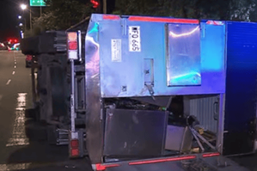 Grave accidente en San José de Bavaria dejó cuatro personas lesionadas tras volcamiento de un furgón
