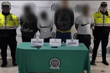 Capturan a cuatro hombres por presunto intento de robo a conductor de plataforma en Kennedy