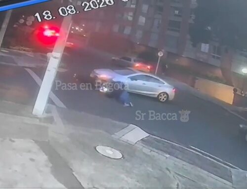 Automóvil arrolló a motociclista y huyó tras accidente en Usaquén