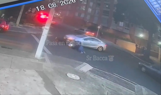 Automóvil arrolló a motociclista y huyó tras accidente en Usaquén