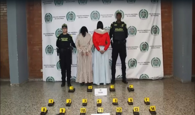 Capturan a dos mujeres con 10 kilos de droga adherida al cuerpo en El Dorado