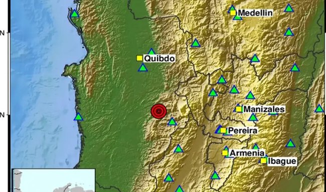 Fuerte sismo sacudió a Colombia y se sintió en varias regiones del país