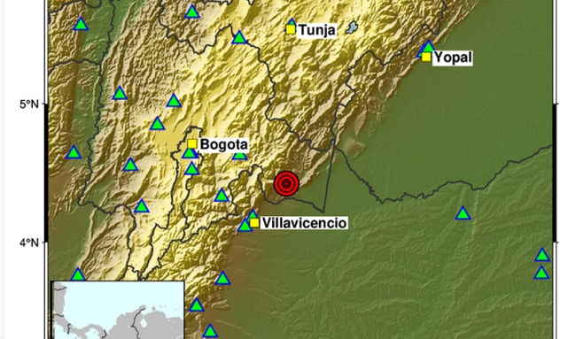 Dos temblores se registraron este lunes festivos en Cundinamarca y Huila en Colombia