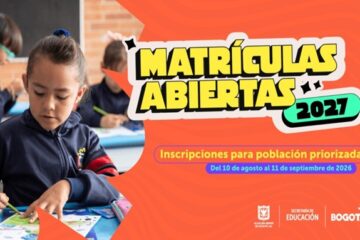 Atención Suba: inicia el proceso de matrículas 2027 para colegios oficiales de Bogotá.