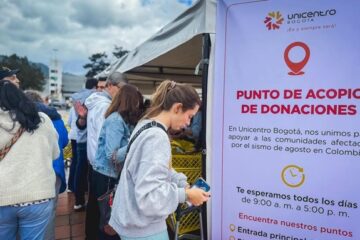Usaquén se solidariza con familias afectadas por el sismo y habilita punto de donaciones en Unicentro