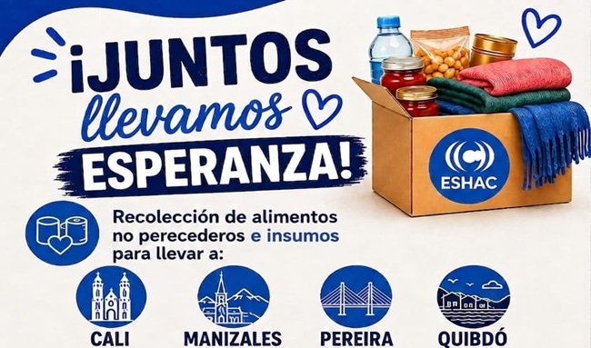 Corporación ESHAC lidera campaña de solidaridad para llevar ayuda a damnificados por el terremoto.