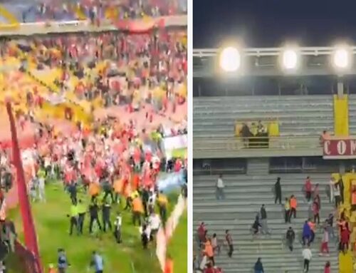 Violencia en El Campín: partido Santa Fe vs. América fue suspendido por enfrentamiento entre hinchas