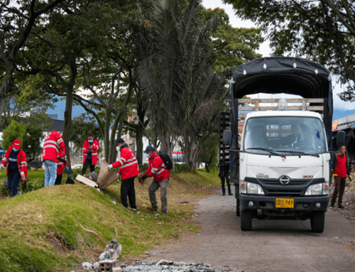 Desmontan siete cambuches y retiran 1,5 toneladas de residuos en Bogotá