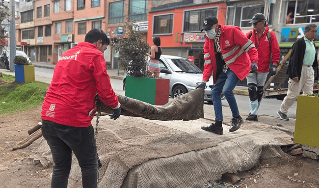 Alcaldía Local de Usaquén recuperó 425 metros cuadrados de espacio público en nuevos operativos de control