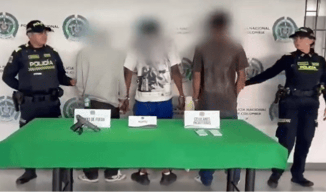 Tres hombres con más de 19 anotaciones judiciales cayeron tras un robo en Bogotá