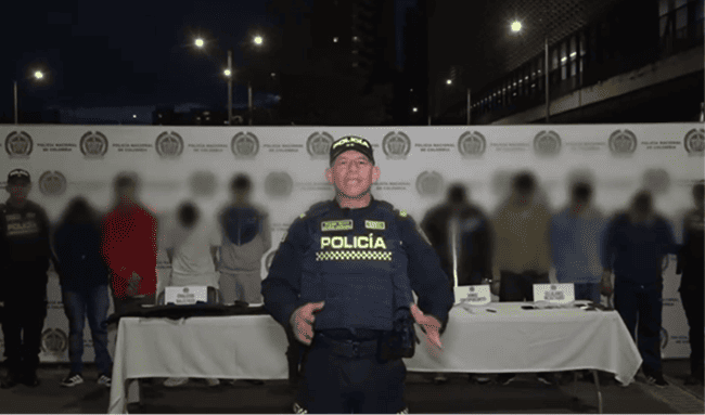 Capturan a ocho presuntos fleteros en Usaquén durante operativo de la Policía