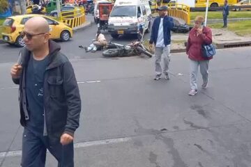 Siniestro vial en la Avenida Suba deja dos personas lesionadas