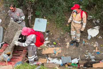 Operativo interinstitucional recuperó 200 metros cuadrados de espacio público en la Autopista Norte, en Usaquén