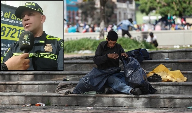 Policía anuncia plan especial para atender cambuches y habitantes de calle en Suba