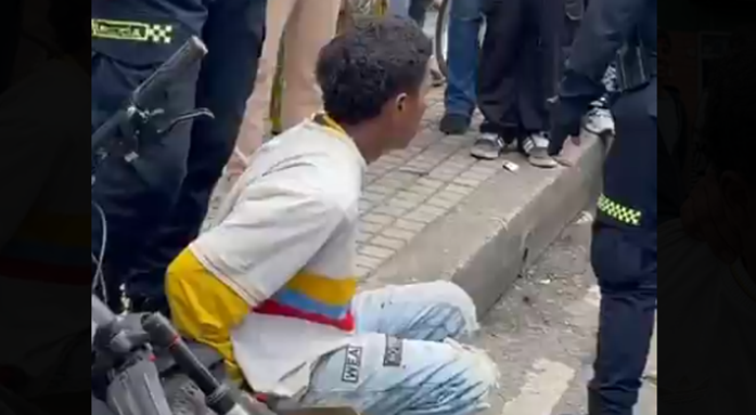 Comunidad retiene a presunto ladrón tras robo de bicicleta en Suba