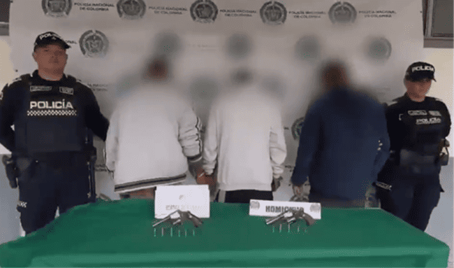 Tres hombres señalados de cometer un homicidio en Usme fueron capturados tras enfrentarse a la Policía