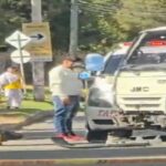 Siniestro vial en Suba dejó un motociclista lesionado y generó cierre de la vía