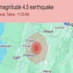 Última Hora: Temblor de magnitud 3,8 se registró este lunes en Tolima