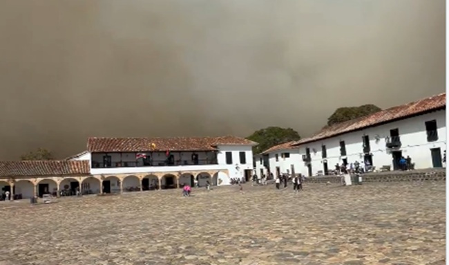 Última hora: se complica el incendio forestal en Villa de Leyva