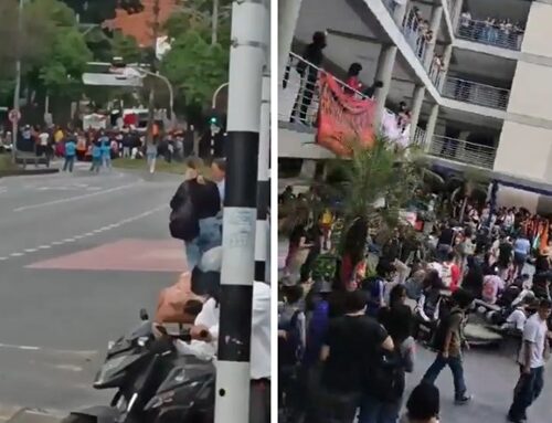 Cerca de 350 personas marcharon en Medellín por la autonomía universitaria