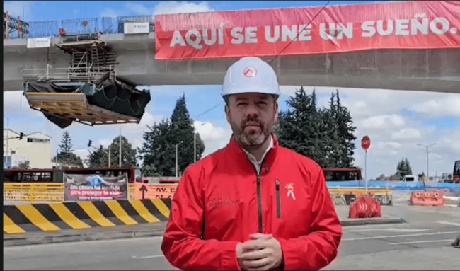 Metro de Bogotá completa primer puente ferroviario de la Línea 1 en la Caracas con calle 26