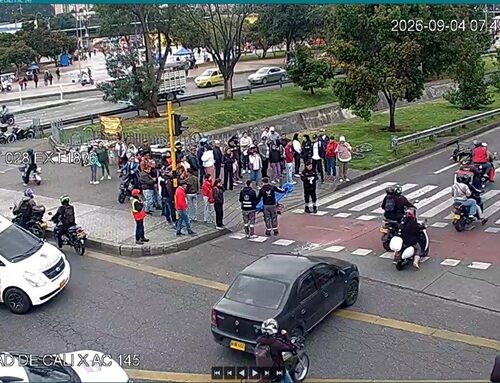 Accidente entre dos motociclistas genera afectación vial en la Avenida Suba