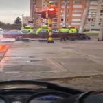 Siniestro vial en Usaquén deja daños materiales