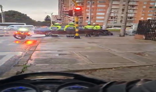 Accidente vial en Usaquén deja daños materiales