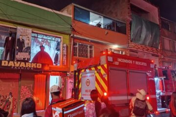 Alarma en La Gaitana: incendio en el tercer piso de una vivienda movilizó a cuatro máquinas de Bomberos