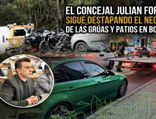 Concejal Julian Forero cuestiona negocio de grúas y patios en Bogotá