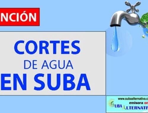 Última hora: Daño en tubería obliga a suspender el servicio de agua en varios sectores de Suba