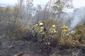 Incendio en Villa de Leyva y Chiquiza llega a su etapa final