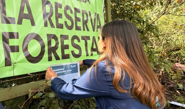 CAR frenó intervención ilegal en el Cerro Majuy, en zona protegida de la cuenca alta del río Bogotá