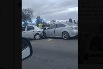 ¡Siniestro vial múltiple en Suba deja dos personas lesionadas en la Autopista Norte!