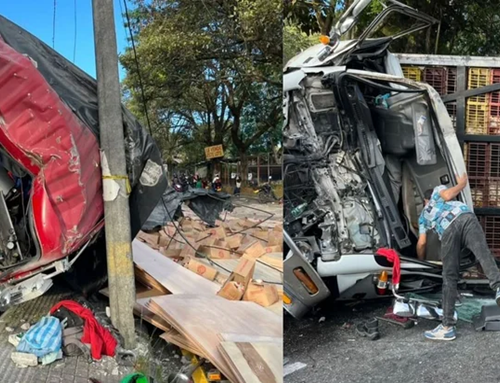 Tres heridos tras volcamiento de dos tractocamiones en vía Ibagué–Bogotá