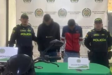 Intentaron escapar por una ciclorruta en Bogotá, pero fueron capturados por hurto