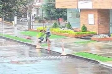 Indignación en Usaquén por robo de cables en plena vía pública: delincuentes arriesgan sus vidas para extraer cobre