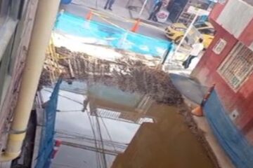 Denuncian rebosamiento de aguas residuales y malos olores en el barrio Bilbao, en Suba