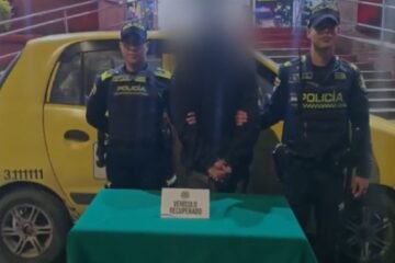 Las cámaras del C4 fueron clave para recuperar un taxi robado y capturar al presunto delincuente.