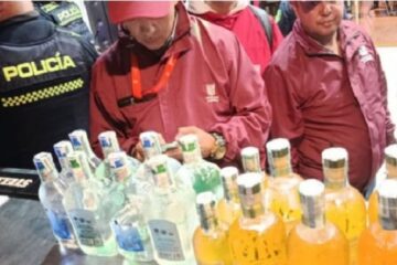Sellado sindicato en Tunjuelito por arma traumática y 29 botellas de licor adulterado