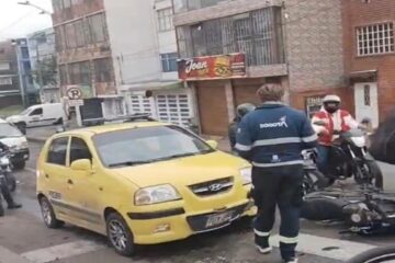 Siniestro vial en la Avenida Caracas deja un lesionado y genera congestión en Rafael Uribe