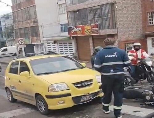 Siniestro vial en la Avenida Caracas deja un lesionado y genera congestión en Rafael Uribe