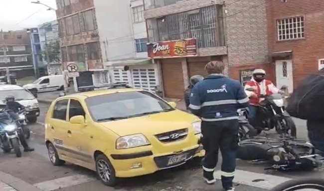Siniestro vial en la Avenida Caracas deja un lesionado y genera congestión en Rafael Uribe