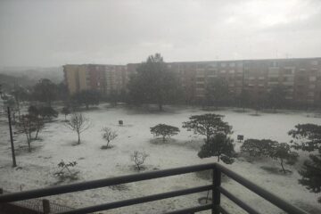 Fuerte granizada sorprendió a Bogotá y generó afectaciones en varias localidades
