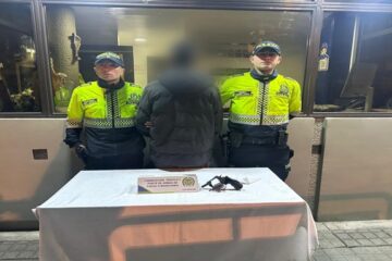 Adolescente de 17 años, evadido de un centro de reclusión, fue aprehendido en Suba por presunto porte de arma de fuego