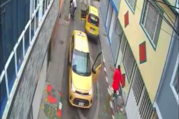 Un roce entre taxis terminó a golpes en Kennedy Pelea quedó grabada en video