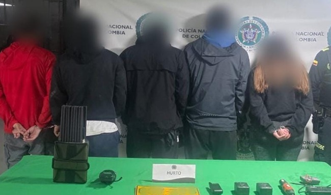 Capturan a cinco personas tras robar una camioneta en el norte de Bogotá