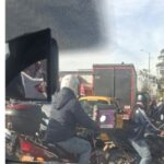 Reportan semáforos fuera de servicio y fuertes trancones en la calle 153 con avenida Boyacá