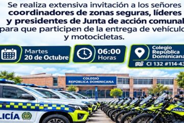 El alcalde César Salamanca y el Coronel Julio César Botero Acevedo lideran entrega de vehículos y motos para fortalecer la seguridad en Suba