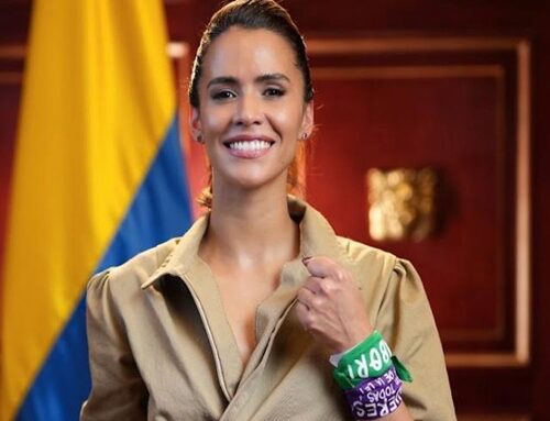Tensión en Bogotá: María Fernanda Carrascal confrontó a un agente del Esmad durante protestas